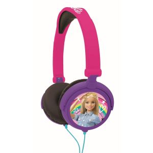 Barbie Stereo Wired Foldable Headphones with Kids Safe Volume