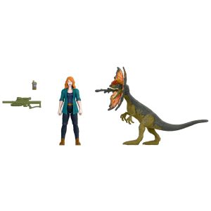 Jurassic World Claire & Dilophosaurus Dinosaur and Action Figure