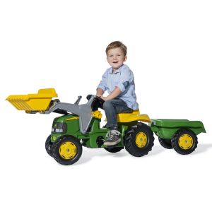 Rolly Toys John Deere Tractor and Frontloader & Trailer