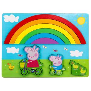 Peppa Pig Wooden Rainbow Puzzle