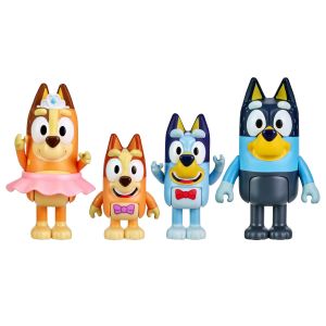 Bluey & Family Figure 4-Pack: Showtime