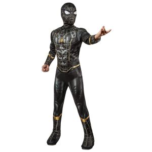 Spider-Man Black and Gold Deluxe Costume - Medium
