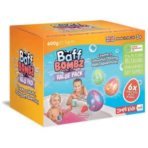 Zimpli Kids Baff Bombz Large Egg Bath Bombs - 6 Pack