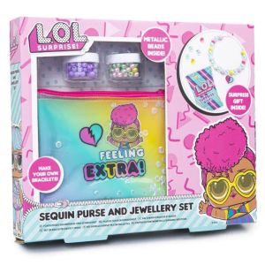 L.O.L Surprise Sequin Purse & Jewellery Set