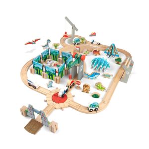 Jurassic World Wooden Exploring Track and Play Set
