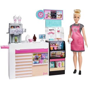 Barbie Coffee Shop With Doll