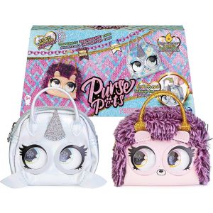 Purse Pets Micros Edgy Hedgy Hedgehog and Narwow Narwhal 2 Pack