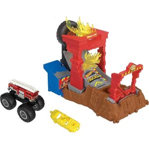 Hot Wheels Monster Trucks Arena Smashers 5-Alarm Fire Challenge