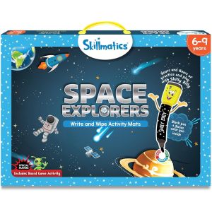 Skillmatics Space Explorers Write and Wipe Activity Mats