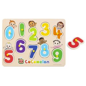 Cocomelon Wooden Numbers Peg Board