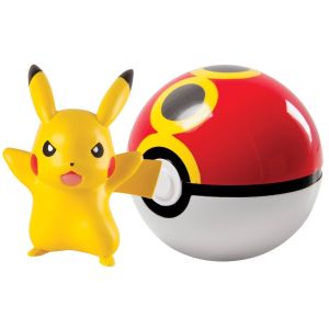 Pokemon Clip n Carry Poke Ball - Pikachu and Repeat Ball Figure