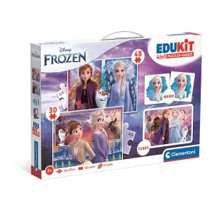 Clementoni Disney Frozen Edukit 4in1 Puzzle and Games Set