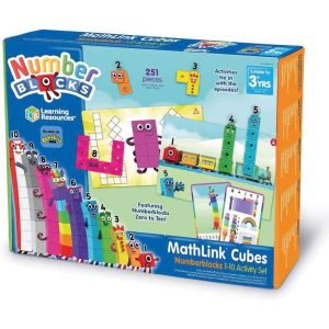 Learning Resources Mathlink Cubes 1-10 Number Blocks Activity Set