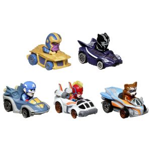 Hot Wheels RacerVerse Marvel Characters Die-Cast Vehicles - 5 Pack