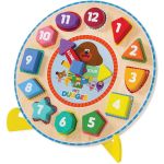Hey Duggee Wooden Puzzle Clock with Stand