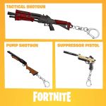 Fortnite Deluxe 6 Pack Galaxy Pickaxe Keychain Set