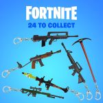 Fortnite Deluxe 6 Pack Metal Keychains Deluxe Pack