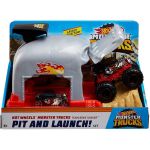 Hot Wheels Monster Truck Pit and Launcher Playset  - team bone shaker