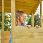 TP Treehouse Wooden Play Tower with Balcony and Slide