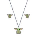 Star Wars The Mandalorian Earring and Necklace Set