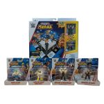 WWE Micro Maniax Battle Game On Ring and 6 Figures Playset