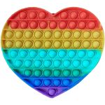 Large Rainbow Heart Push Popper