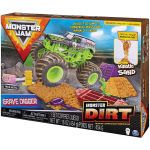 Monster Jam Kinetic Sand Dirt Deluxe Set Grave Digger