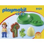 Playmobil 1.2.3 Girl With Dino Egg 9121