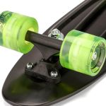 Xootz 22" Black Skateboard with LED Light up Wheels