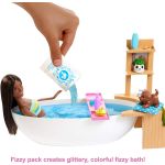 Barbie Dark Hair Doll Fizzy Bath Playset