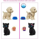 Barbie Colour Reveal Dog Park to Movie Night Doll
