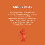 Mood Bears Angry Bear Mini Plush