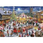Falcon De Luxe Christmas Town and Carousel 1000 Piece Puzzle