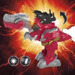 Power Rangers Battle Attackers  Dino and Fury T-Rex Champion Zord  Figure