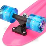Xootz 22" Pink Skateboard with LED Light Up wheels