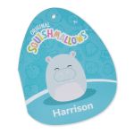 Original Squishmallows Harrison - 12 Inch Grey Hippo Plush
