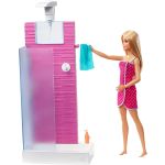 Barbie Bathroom Shower and Doll Playset