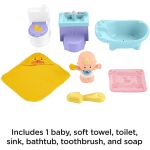 Fisher Price Little People Babies Deluxe Playsets Asst -wash and go
