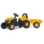 Rolly Toys JCB Tractor With Roll Bar and Trailer