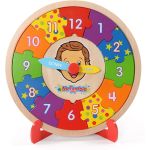 Mr Tumble Wooden Puzzle Clock with Stand