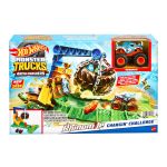Hot Wheels Monster Trucks Arena Smashers Rhinomite Chargin’ Challenge Playset
