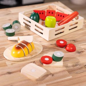 Melissa & Doug Wooden Cutting Food Set