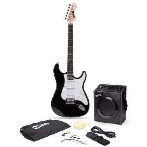 RockJam Electric Guitar Super Kit Black