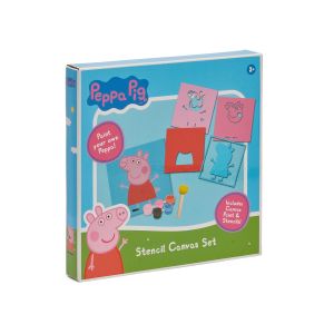 Peppa Pig Stencil Printing Canvas Kit