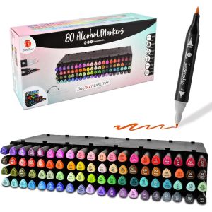 DecoTime Alcohol Twinmarkers 80 Pack  Set