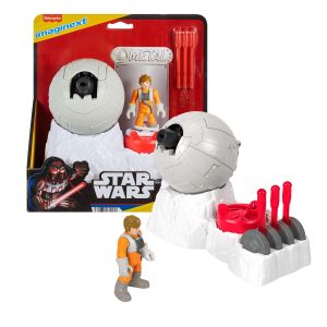 Imaginext STAR WARS Rebel Base Cannon Toy with Luke Skywalker Diecast Character Key