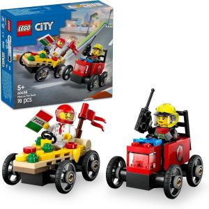 LEGO City Pizza vs. Fire Truck Race Car Pack 60458