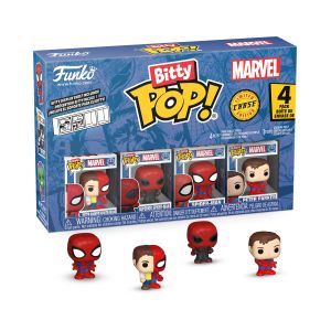 Funko Pop! Bitty POP: Spiderman - Parker Split 4pack