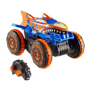 Hot Wheels Monster Trucks - Tiger Shark Climber Race  Car
