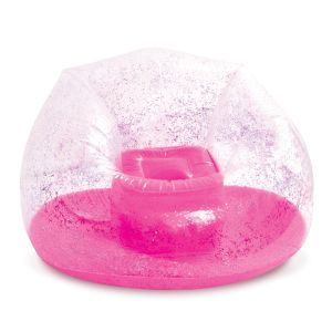 Three Cheers For Girls Pink Glitter Confetti Inflatable Chair
